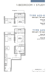 sceneca-residence-tanah-merah-kerchil-singapore-1-bedroom-plus-study-floor-plan-type-a2s-g-538sqft