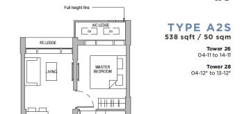 sceneca-residence-tanah-merah-kerchil-singapore-1-bedroom-plus-study-floor-plan-type-a2s-g-538sqft