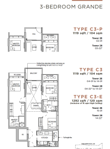 sceneca-residence-tanah-merah-kerchil-singapore-3-bedroom-grande-floor-plan-type-c3-1119sqft