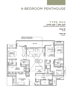 sceneca-residence-tanah-merah-kerchil-singapore-4-bedroom-penthouse-floor-plan-type-ph2-2756sqft